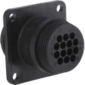 TE Connectivity Circular Connector, 14 Contacts, Panel Mount, Standard Connector, Plug, Male, IP67, 600V, 5A 183040-1