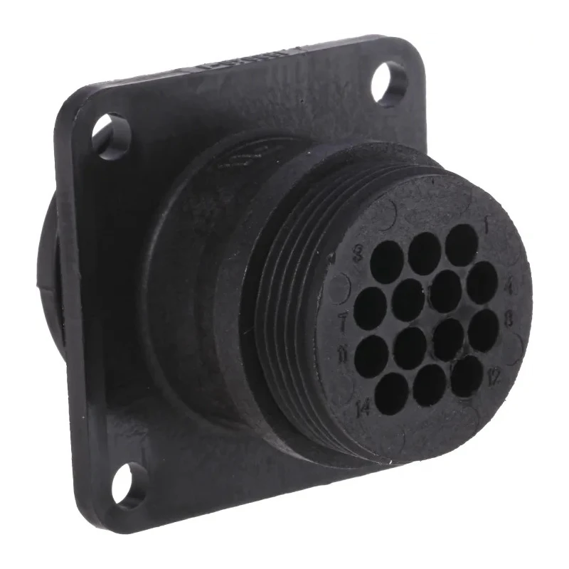 TE Connectivity Circular Connector, 14 Contacts, Panel Mount, Standard Connector, Plug, Male, IP67, 600V, 5A 183040-1