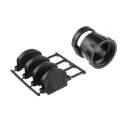 TE Connectivity Black Thermoplastic Cable Clamp 28.58 mm Max. Bundle Diameter Screw Fixing 182930-1