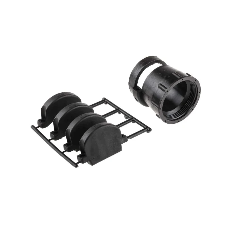 TE Connectivity Black Thermoplastic Cable Clamp 28.58 mm Max. Bundle Diameter Screw Fixing 182930-1