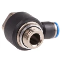 Festo Nickel Plated Brass Pneumatic Fitting Male G 3/8 Threaded-to-Tube Push-in 8mm QSLV-G3/8-8