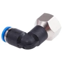 Festo Pneumatic Fitting Male Threaded-to-Tube G 1/8 Thread Size Push In 4 mm 14 bar Max Operating Pressure QSLF-1/8-4-B
