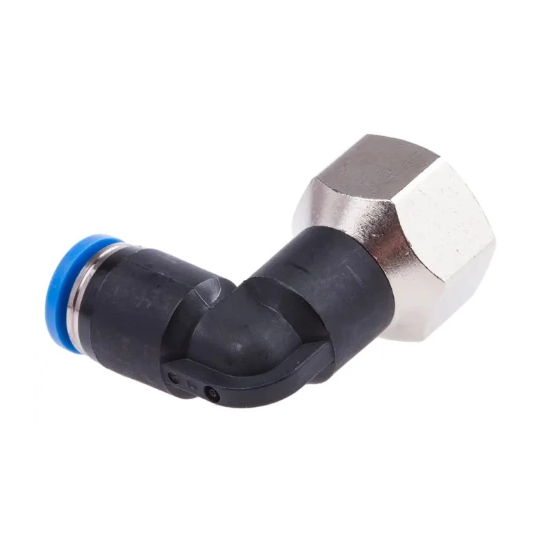 Festo Pneumatic Fitting Male Threaded-to-Tube G 1/8 Thread Size Push In 4 mm 14 bar Max Operating Pressure QSLF-1/8-4-B