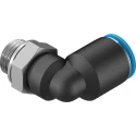 Festo Nickel Plated Brass Pneumatic Fitting Male G 1/4 Thread to 6mm Push-In Tube Connection QSL-G1/4-6