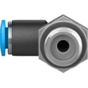Festo Nickel Plated Brass Pneumatic Fitting Male G 1/4 Thread to 6mm Push-In Tube Connection QSL-G1/4-6