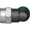 Festo Nickel Plated Brass Pneumatic Fitting Female G 1/8 Thread to 6mm Push-in QSLF-1/8-6-B
