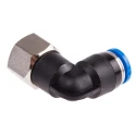 Festo Nickel Plated Brass Pneumatic Fitting Female G 1/8 Thread to 6mm Push-in QSLF-1/8-6-B