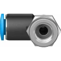 Festo Nickel Plated Brass Pneumatic Fitting Female G 1/8 Thread to 6mm Push-in QSLF-1/8-6-B