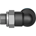 Festo Nickel Plated Brass Pneumatic Fitting Male G 1/8 in Thread to 8mm Push-in Tube 90° Elbow QSL-G1/8-8