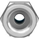 Festo Pneumatic Fitting 6mm Push-in Female 1/4 in G Thread Nickel Plated Brass QSF-1/4-6-B