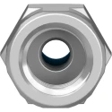 Festo Pneumatic Fitting 6mm Push-in Female 1/4 in G Thread Nickel Plated Brass QSF-1/4-6-B