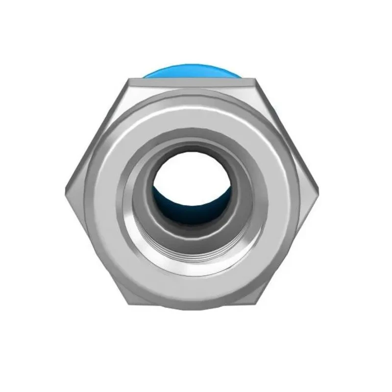 Festo Pneumatic Fitting Straight Threaded-to-Tube Adaptor Nickel-Plated Brass 6mm Push-in Female G1/8 14 bar QSF-1/8-6-B