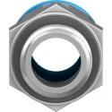 Festo Pneumatic Fitting QS Series 10mm Push-in Tube, Male G1/4 Thread, Brass Nickel Finish QS-G1/4-10