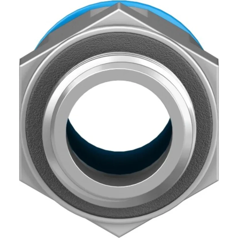 Festo Pneumatic Fitting QS Series 10mm Push-in Tube, Male G1/4 Thread, Brass Nickel Finish QS-G1/4-10