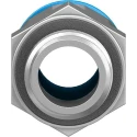 Festo Pneumatic Fitting QS Series 10mm Push-in Tube, Male G1/4 Thread, Brass Nickel Finish QS-G1/4-10