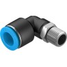 Festo Pneumatic Fitting Nickel Plated Brass Male Threaded-to-Tube R 1/4 in x 12mm Push-In QSL-1/4-12