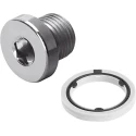 Festo Steel Blanking Plug G 1/4 Thread Standard, B Series, Overall Length 15mm B-1/4