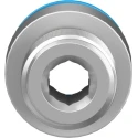 Festo Pneumatic Fitting 10mm Push-in, Male, 1/4 in R Thread, Brass Nickel Finish QS-1/4-10-I