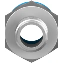 Festo Pneumatic Fitting 12mm Push-in Male Threaded-to-Tube Connector 1/4 in R Nickel Finish QS-1/4-12