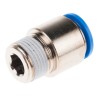 Festo QS Series Pneumatic Fitting 12mm Push-in Male Thread R 3/8 Nickel Plated Brass QS-3/8-12-I