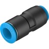 Festo Pneumatic Fitting Reducer Nipple QS Series, Push-in 10 mm to 8 mm, High Alloy Stainless Steel, Nitrile Rubber QS-10-8