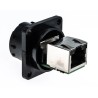 Amphenol Socapex RJF544 Series RJ45 Connector Female, Panel Mount, Cat5e Unshielded Straight 1 Port 8 Way RJ45