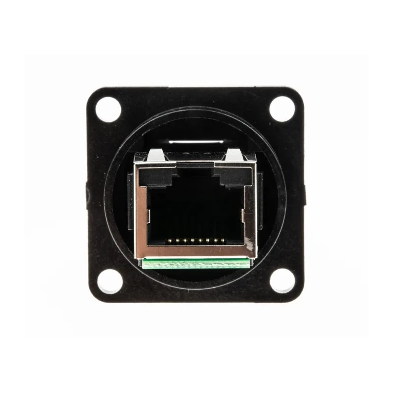 Amphenol Socapex RJF544 Series RJ45 Connector Female, Panel Mount, Cat5e Unshielded Straight 1 Port 8 Way RJ45