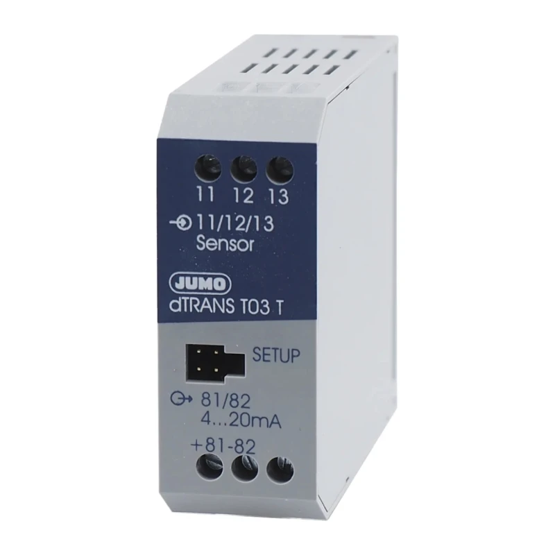 Jumo dTRANS T03 Temperature Transmitter PT100 Input 30V dc, -25°C to 70°C PT100