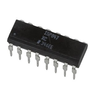 Isocom DC Input 4-Channel Transistor Output Optocoupler Through Hole 16-Pin PDIP ISP847XC