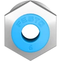 Festo Pneumatic Fitting 12mm Push-in Male Threaded-to-Tube Nickel Finish Brass 3/8 in R QS-3/8-6