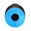 Festo Pneumatic Reducer Nipple Fitting Push-in 6 mm to Push-in 4 mm Tube QS-6H-4