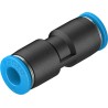 Festo Polybutylene Terephthalate Pneumatic Straight Tube-to-Tube Adapter Fitting QS Series 6 mm Push-in QS-6