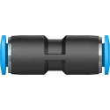 Festo Polybutylene Terephthalate Pneumatic Straight Tube-to-Tube Adapter Fitting QS Series 6 mm Push-in QS-6