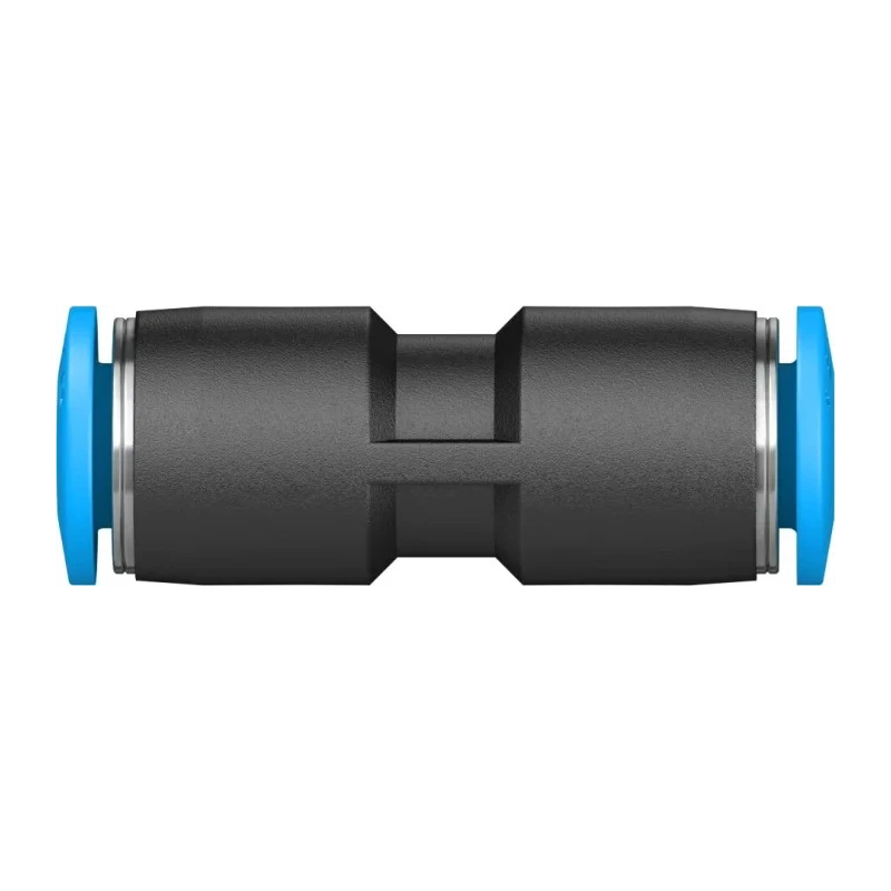 Festo Polybutylene Terephthalate Pneumatic Straight Tube-to-Tube Adapter Fitting QS Series 6 mm Push-in QS-6