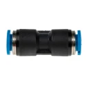 Festo Polybutylene Terephthalate Pneumatic Straight Tube-to-Tube Adapter Fitting QS Series 6 mm Push-in QS-6