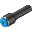 Festo Polybutylene Terephthalate Pneumatic Fitting Push-in 8 mm Push-in 4 mm 14 Bar Maximum Operating Pressure QS-8H-4