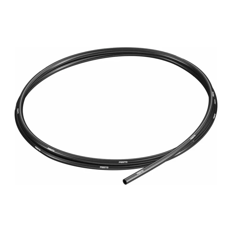Festo Compressed Air Pipe Black Polyurethane 4 mm 50 m PUN-4X0,75-SW