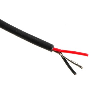 Van Damme Reduced OD Console Cable Series 2 Core Screened 2.7 mm OD 100 m Black 268-000-000