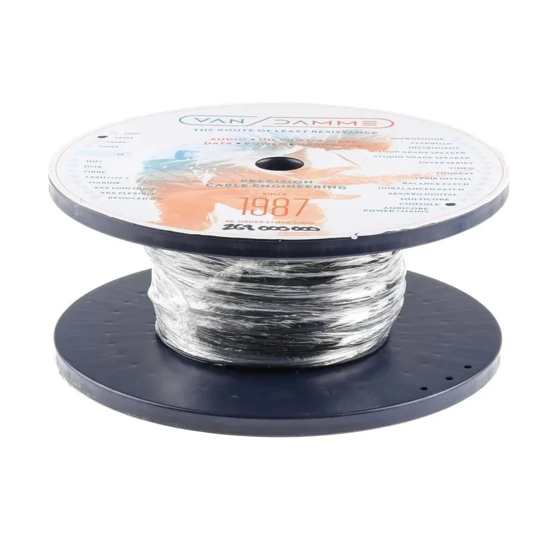 Van Damme Reduced OD Console Cable Series 2 Core Screened 2.7 mm OD 100 m Black 268-000-000