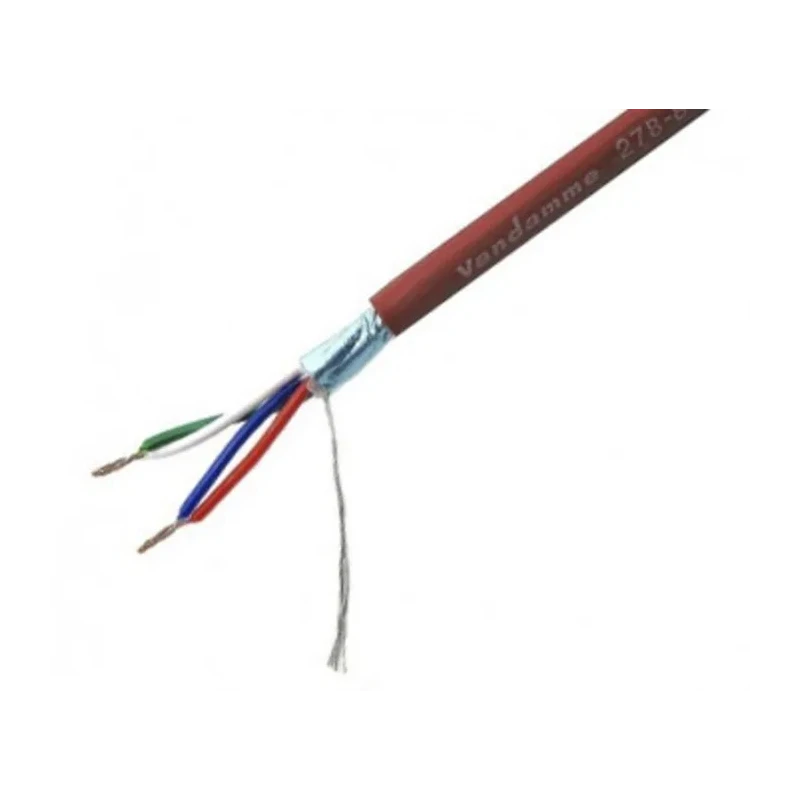 Van Damme Brown Ecoflex Starquad LSZH Series Screened Audio Cable 3.7mm OD 100m 278-801-000