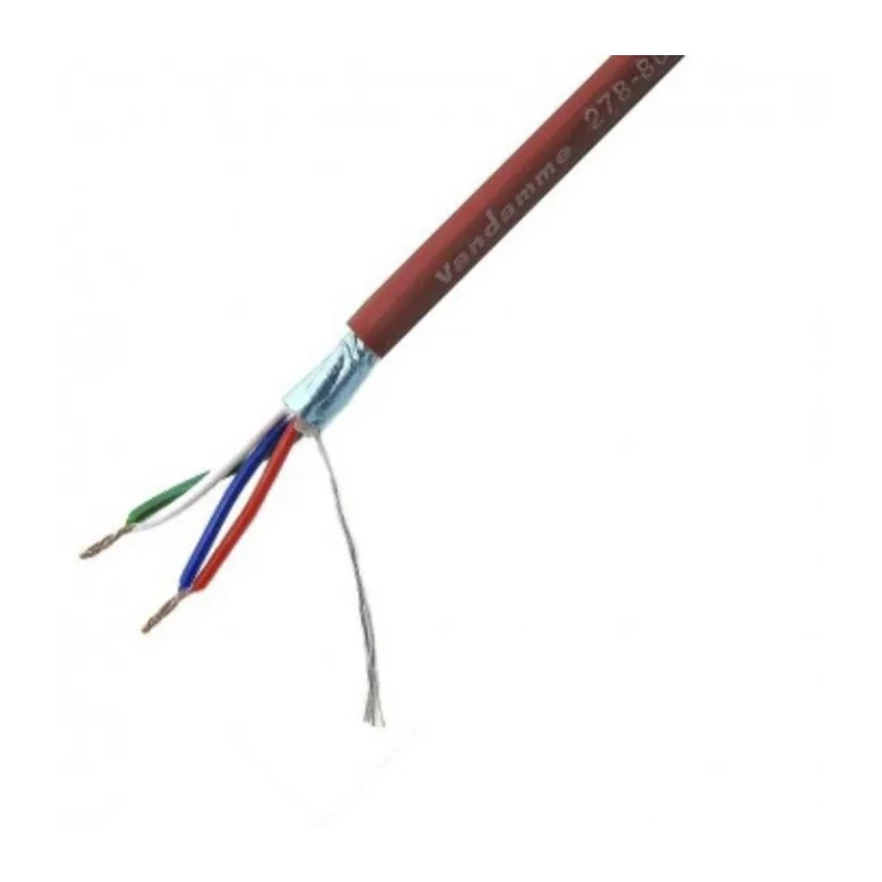 Van Damme Brown Ecoflex Starquad LSZH Series Screened Audio Cable 3.7mm OD 100m 278-801-000