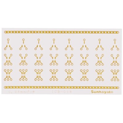 Sunhayato Extender Board Seal Substrate Epoxy Glass Fabric Laminate 100mm x 55mm ICB-058