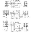 NKK Switches Toggle Switch PCB Mount On-On SPDT Through Hole Terminal 12V dc 125V ac G-12CHR