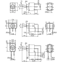NKK Switches Toggle Switch PCB Mount On-On SPDT Through Hole Terminal 12V dc 125V ac G-12CHR