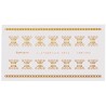 Sunhayato 8 Way 1 Extender Board Converter Board Epoxy Glass Fabric Laminate FR4 100mm x 55mm ICB-060