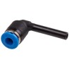 Festo Nickel Plated Brass Elbow Tube-to-Tube Pneumatic Fitting QSL-4H, Push In 4 mm Connection, 14 bar, -10°C to 80°C QSL-4H