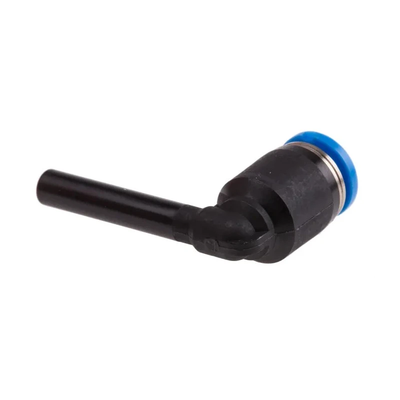 Festo Nickel Plated Brass Elbow Tube-to-Tube Pneumatic Fitting QSL-4H, Push In 4 mm Connection, 14 bar, -10°C to 80°C QSL-4H