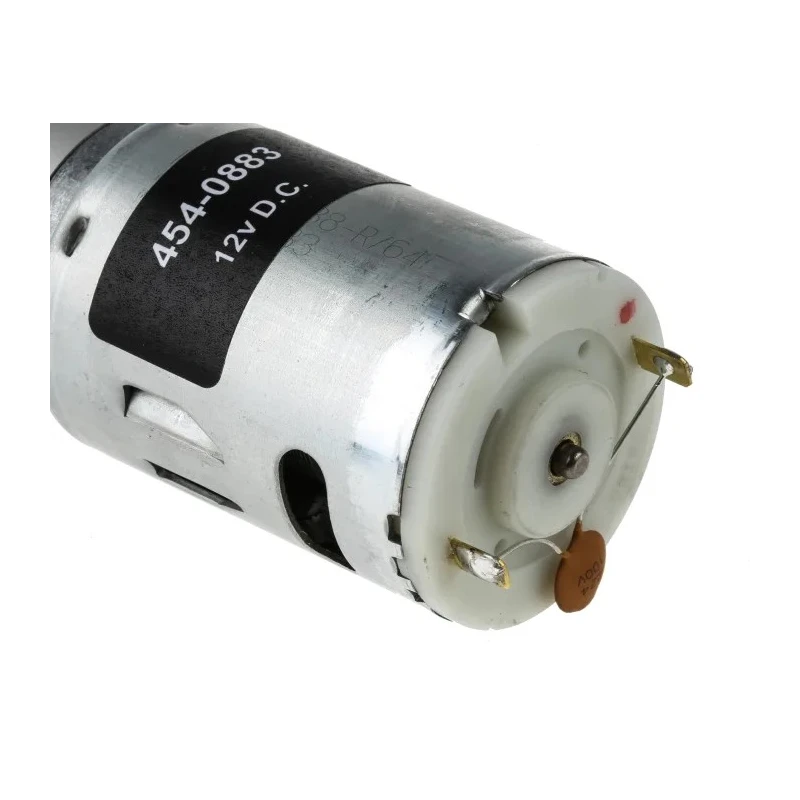 RS PRO Brushed Geared DC Geared Motor 12V DC 19.8 W 120 RPM 6 mm Shaft Diameter 98 Ncm Torque 454-0883