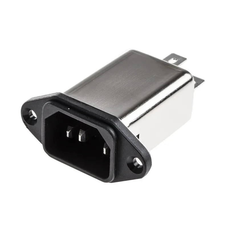Schaffner 250V AC 3A Panel Mount IEC Filter Male Faston FN9222-3-06
