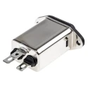 Schaffner 250V AC 3A Panel Mount IEC Filter Male Faston FN9222-3-06